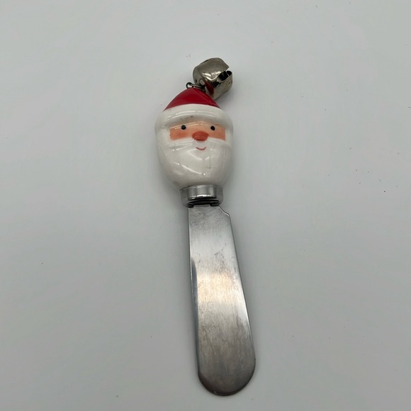 Vintage, Santa cheese spreader butter, knife - Picture 1 of 2